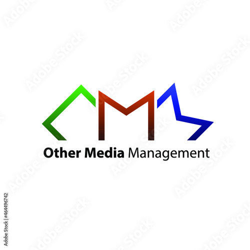 Illustration Vector Graphic of O M M logotype design