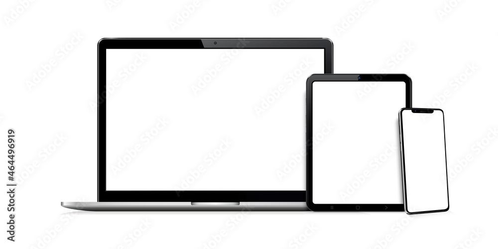 Blank screen laptop, tablet pc, smartphone Blank screen laptop, tablet pc, smartphone