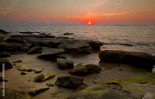 Sea sunsets of the coast of Cambodia  © Andrey