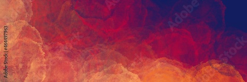 Abstract background painting art with orange, red and dark blue paint brush for presentation, website, halloween poster, wall decoration, or t-shirt design.
