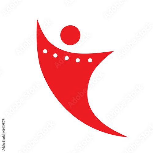 Football logo isolated on white background. Soccer for web site, poster, placard, flyer and wallpaper. Modern people icon and banner template. Creative art concept, vector illustration