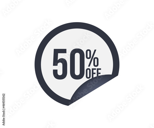 banner fifty percent off, 50% off