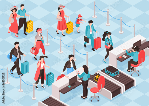 Airport Check In Composition