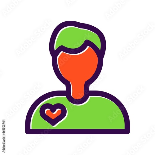 Boyfriend Filled Vector Icon Design