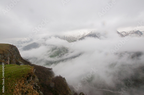 fog over the mountains