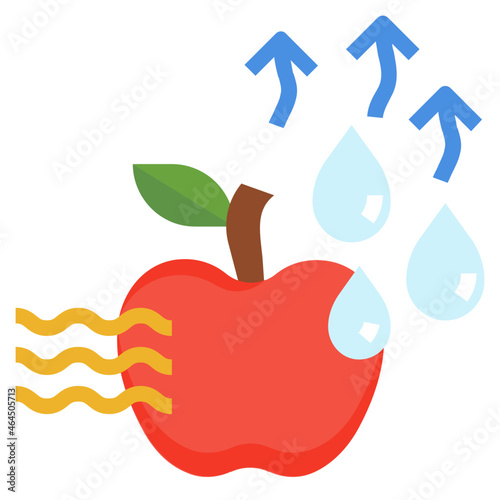 drying flat icon