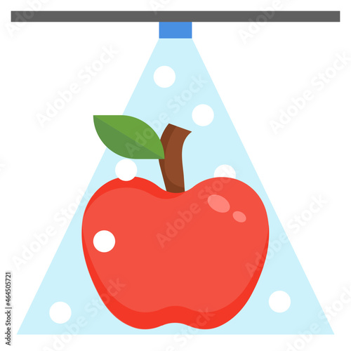 edible coating flat icon