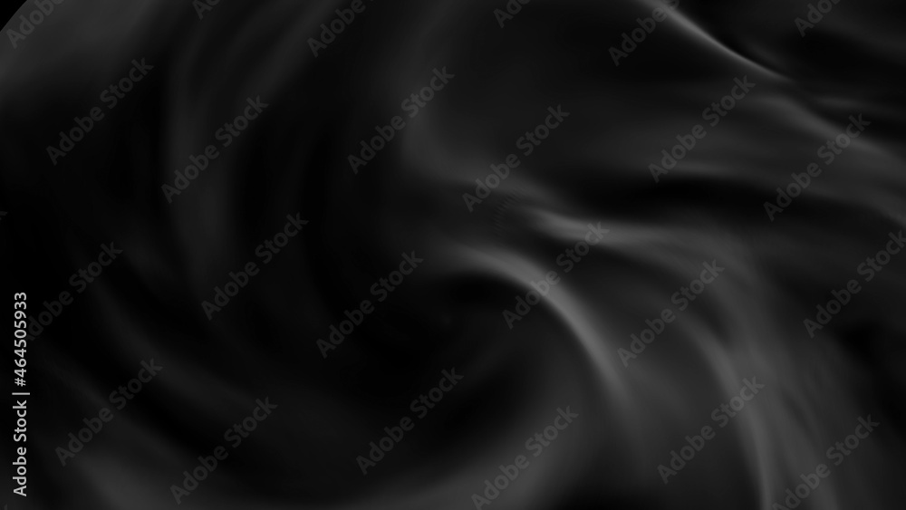 Obraz premium 白い液体のような波打つオーラ シルクチック 4K LOOP