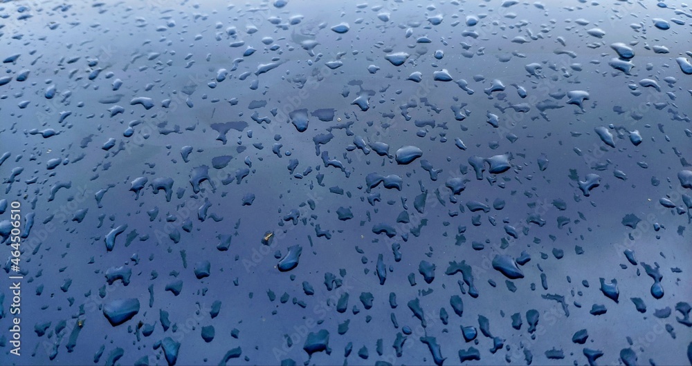 water drops on blue background water drops on blue background