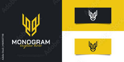 Abstract M Monogram Logo Design Template. Initial Letter M Logo Design
