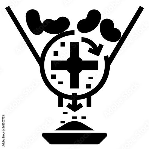 size reduction glyph icon