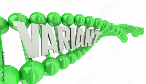 фотографія Variant DNA Evolved Strain Virus Different Unique Changed 3d Illustration