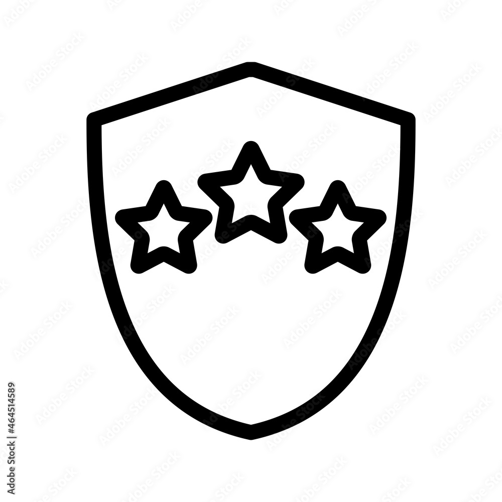 Shield Icon Vector Logo With Star Design Template Illustration Shield Icon Vector Logo With Star Design Template Illustration
