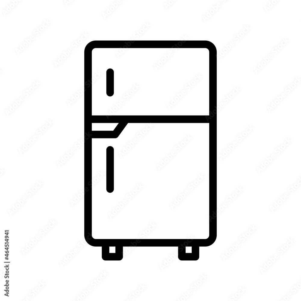 Refrigerator fridge icon vector design template