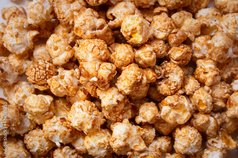 background of sweet popcorn close up background of sweet popcorn close up