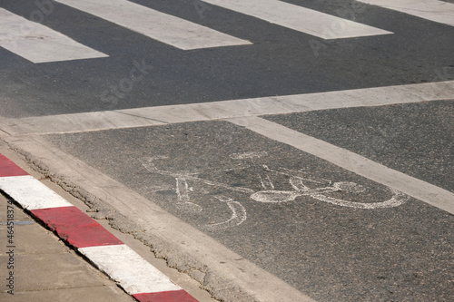 bicycle lane sign © Saravut
