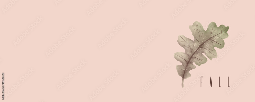 Fototapeta premium Fall banner Blog background Pink