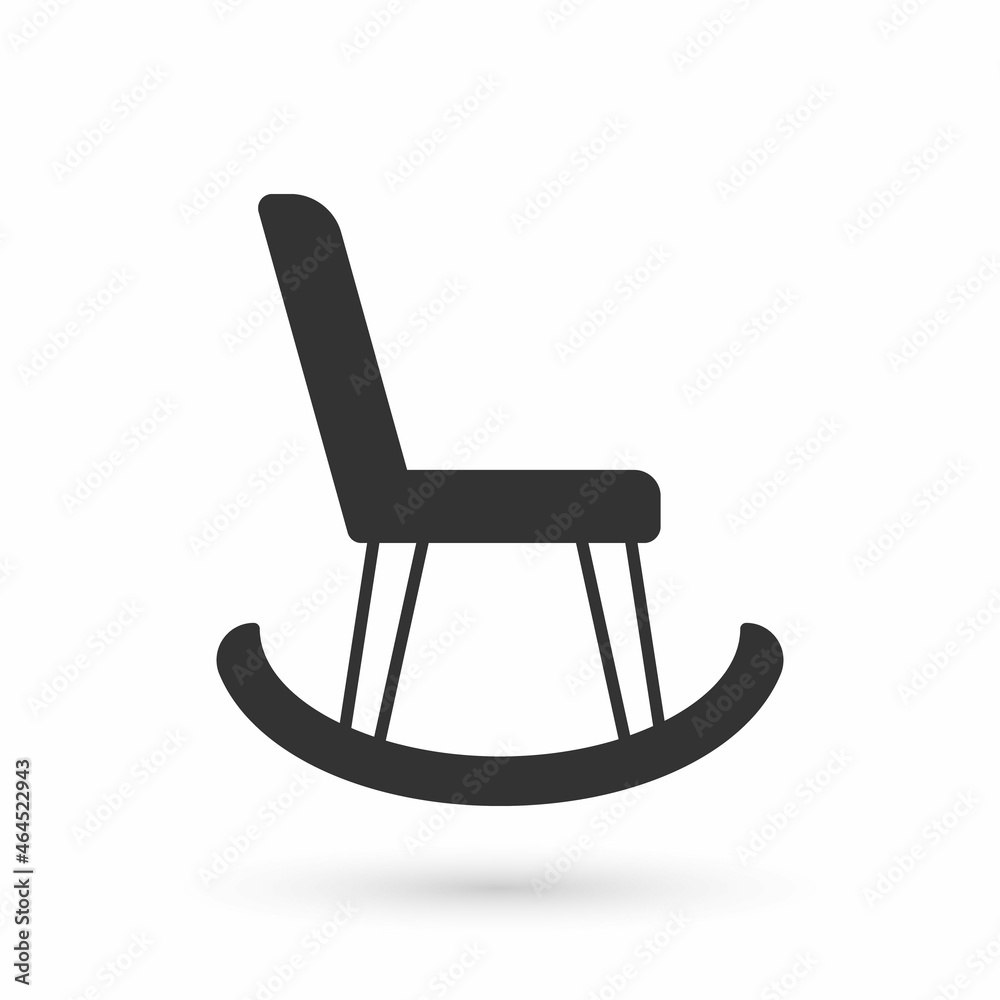 Grey Armchair icon isolated on white background. Vector Grey Armchair icon isolated on white background. Vector