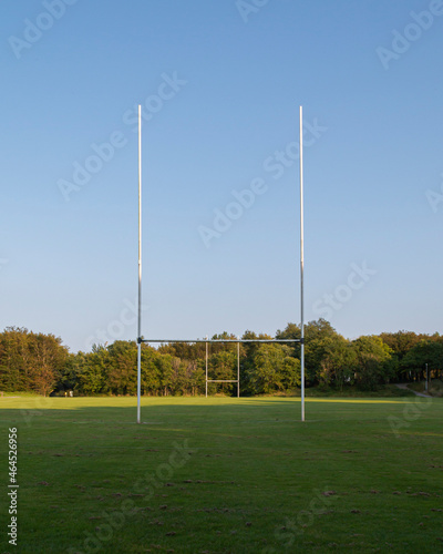 football field and goal Rugby