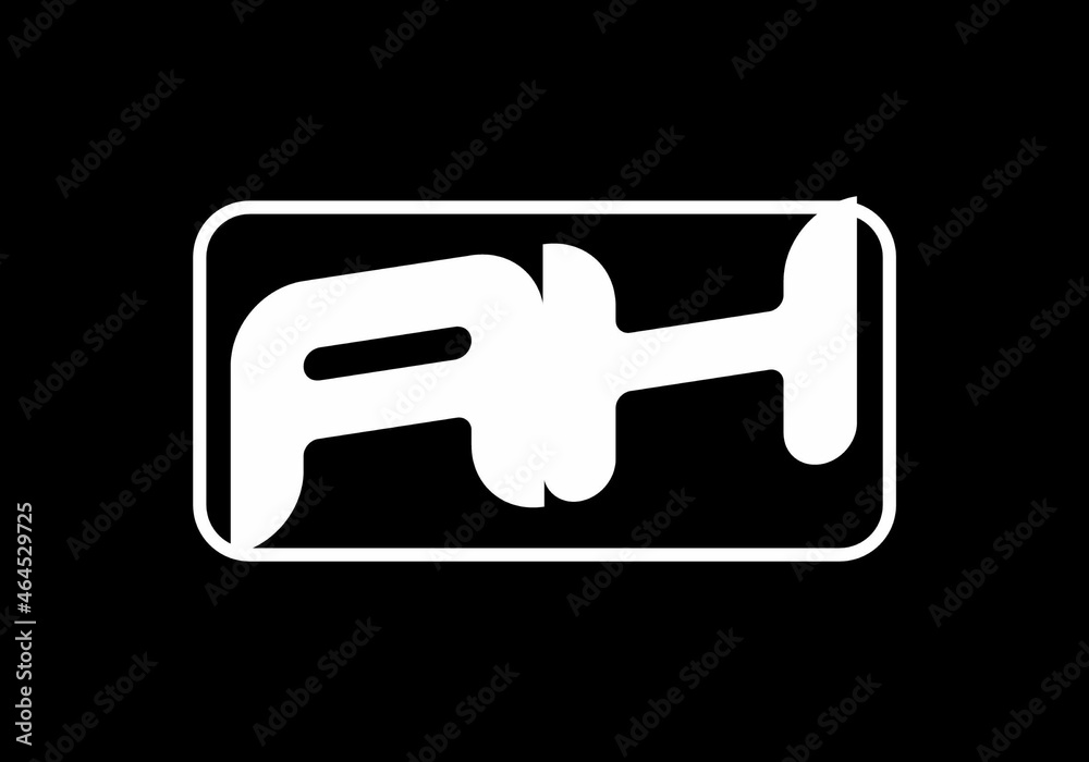 Graphic shape of AH initial letter Graphic shape of AH initial letter