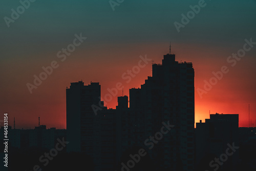 dusk over the city