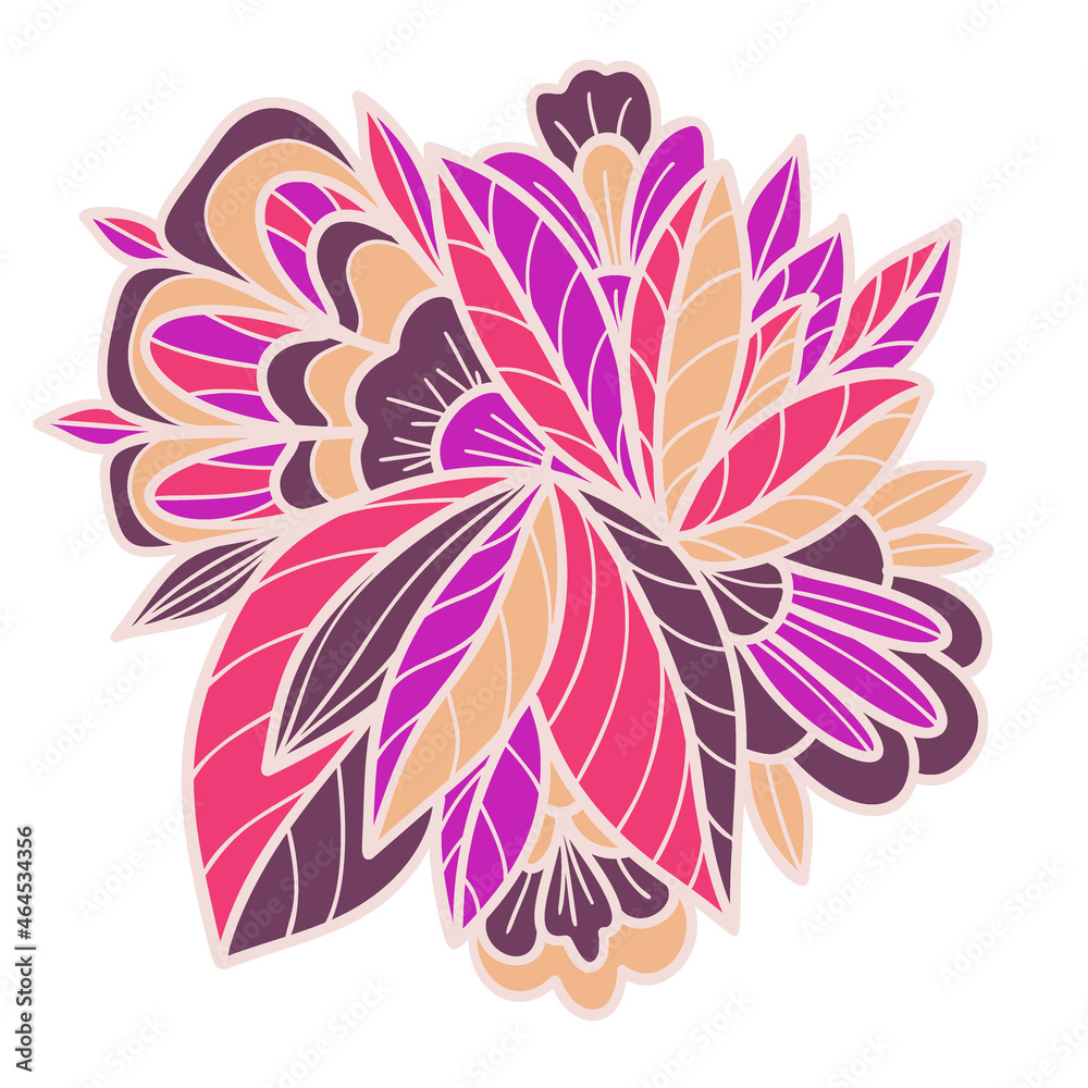 Decorative element in Doodle style
