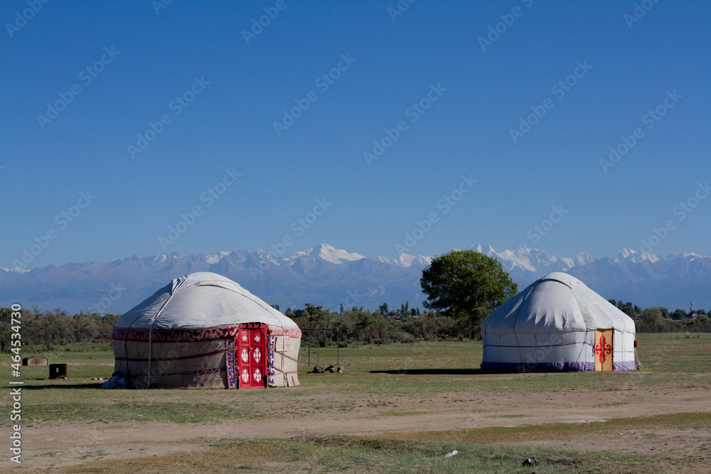 tent in the countryside