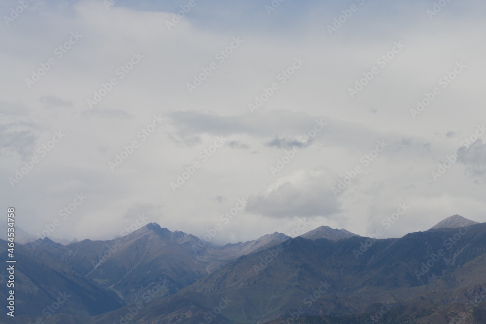 clouds over the mountain