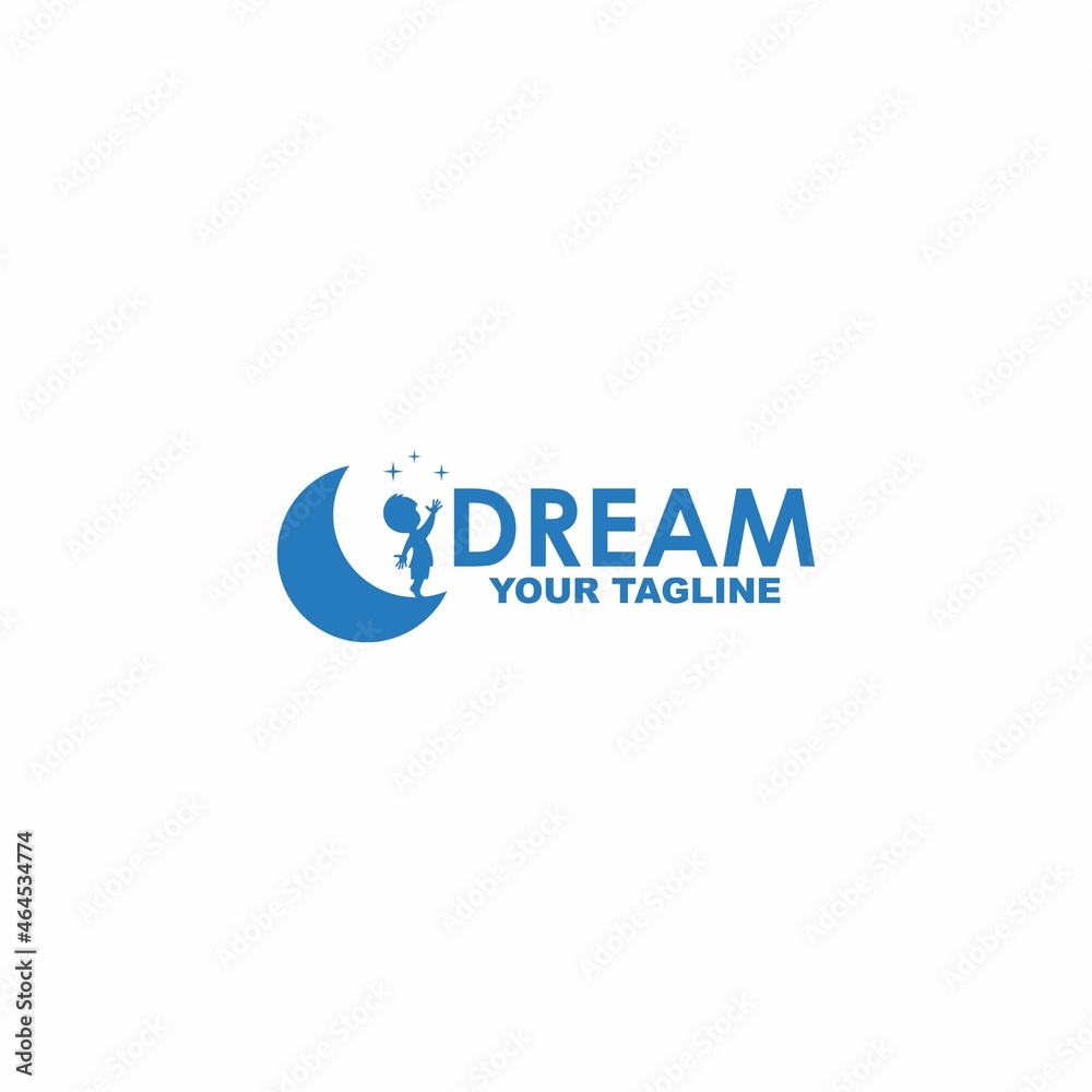 Kid Dream logo design template Kid Dream logo design template