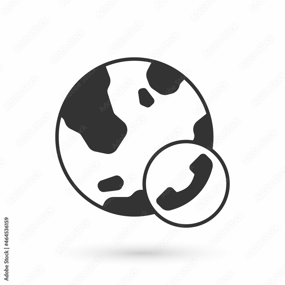 Grey Video chat conference icon isolated on white background. Online meeting work form home. Remote project management. Vector Grey Video chat conference icon isolated on white background. Online meeting work form home. Remote project management. Vector
