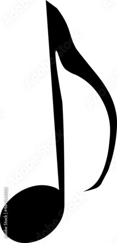 black sheet music with white background