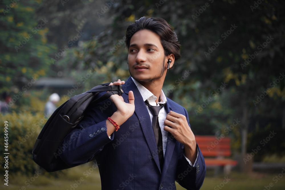 Portrait of a handsome bank manager Portrait of a handsome bank manager