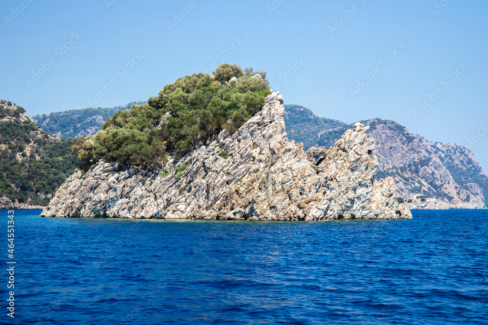 Rocky island in the sea