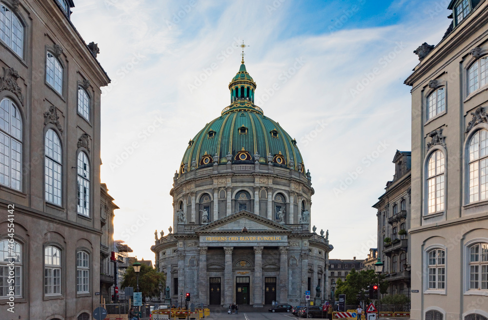 Obraz premium copenhagen dome frederiks church