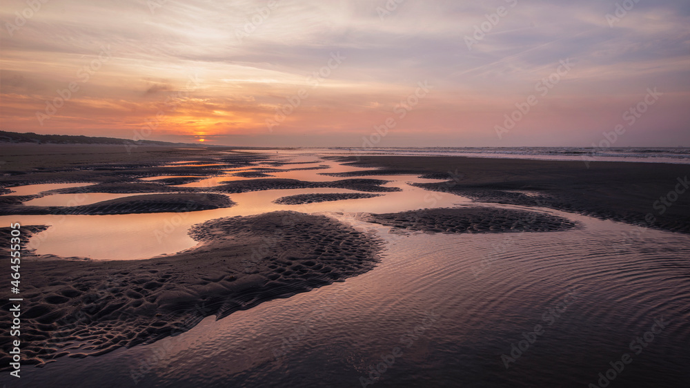 beach of Ameland in the evening 6