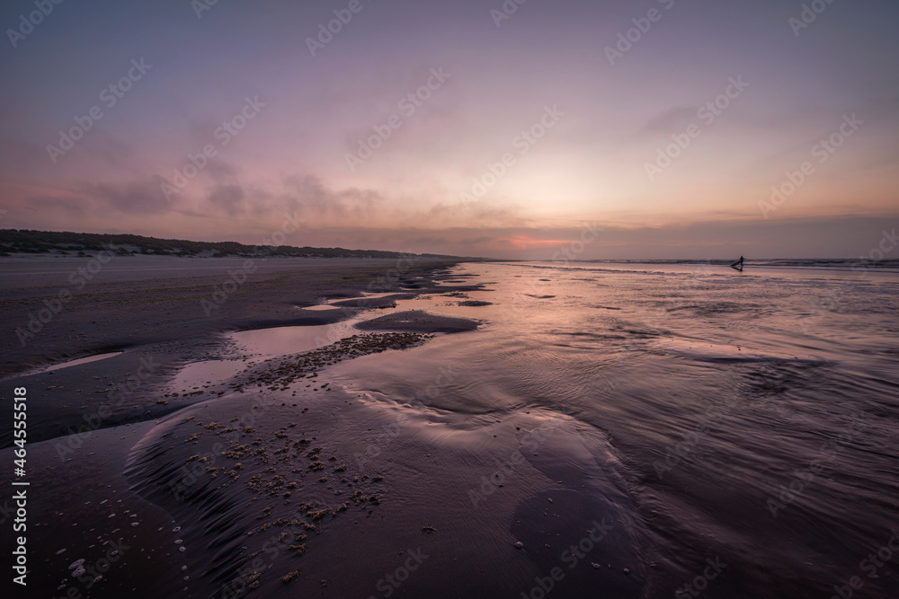 beach of Ameland in the evening 1