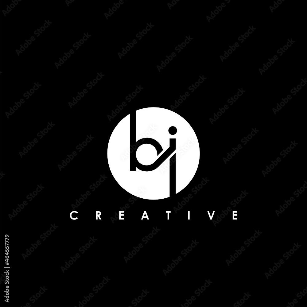 BI Letter Initial Logo Design Template Vector Illustration BI Letter Initial Logo Design Template Vector Illustration