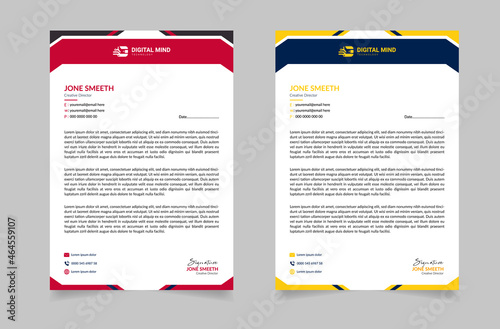 Letter Head Design,  letterhead design set a4 size and unique