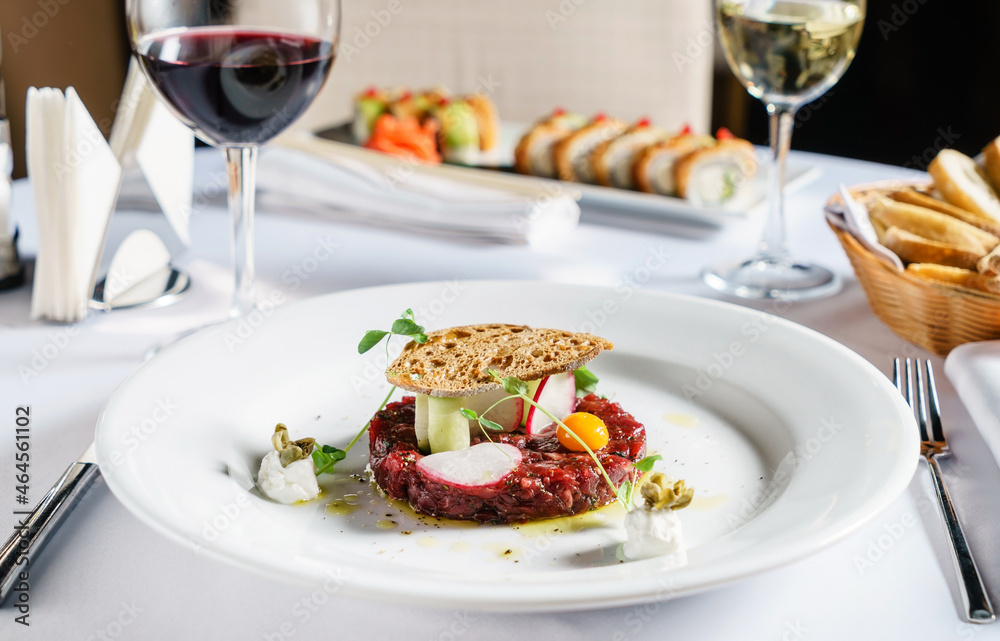 beef tartar with egg beef tartar with egg