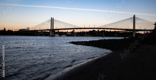 night shoot of Tilikum Crossing Bridge Portland Oregon
