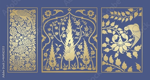 parrot motif designs, textile , Rajasthan, royal India	