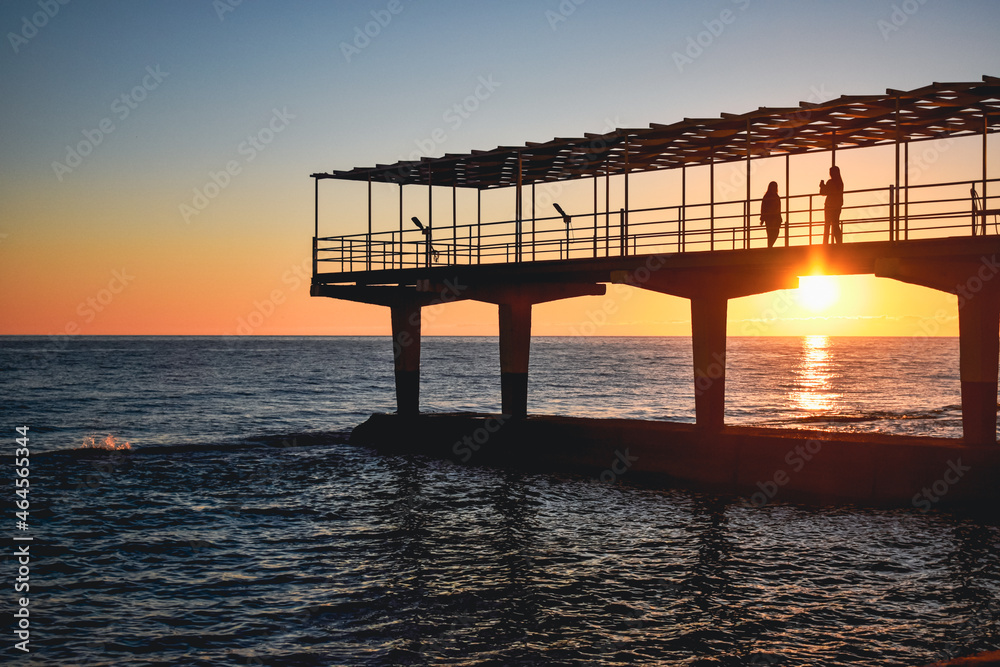Fototapeta premium sunset at the beach