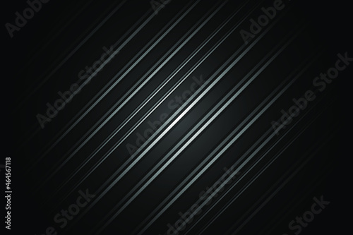 Dark black Geometric grid diagonal lines background Modern dark abstract vector texture