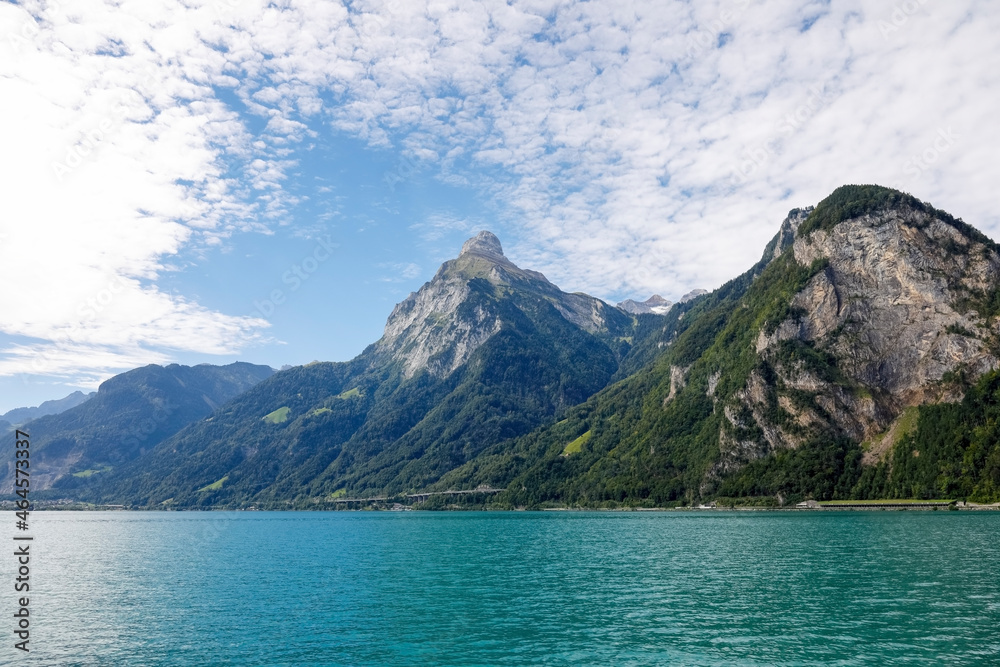 Mountain range what can be seen on Lake Lucerne