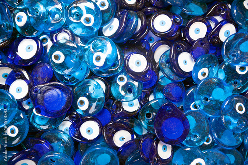 Evil eye bead, charm, talisman, amulet, spell stock photo