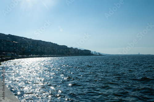 Seaside view stock photo