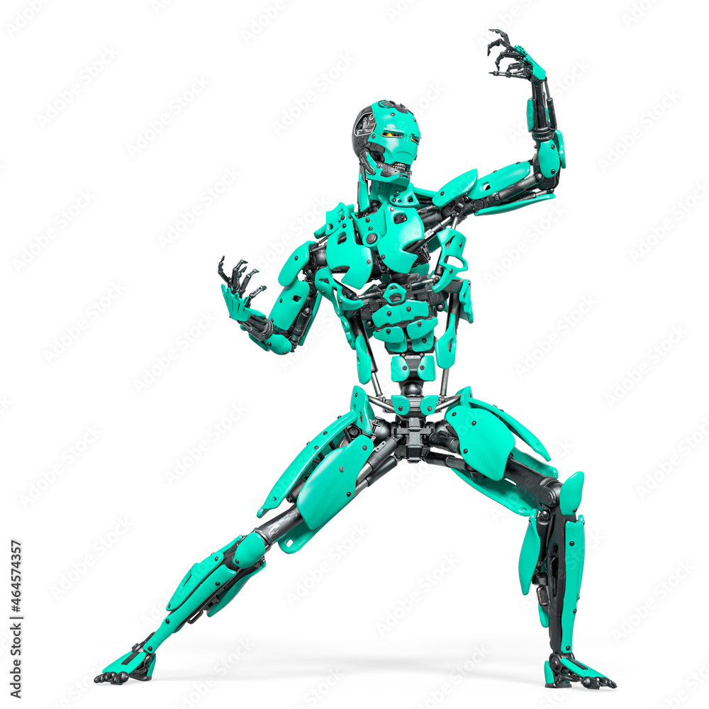 cyborg is challenging the enemy cyborg is challenging the enemy
