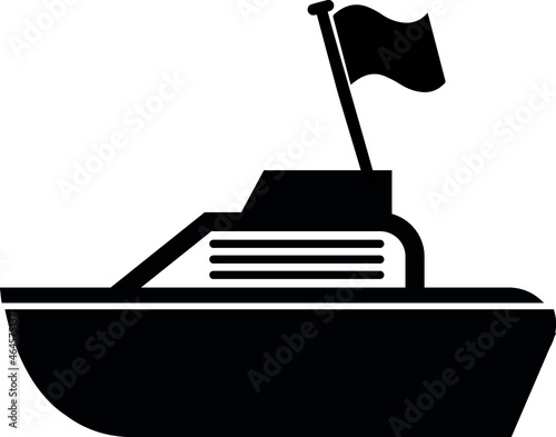 boat ship transportation vector icon