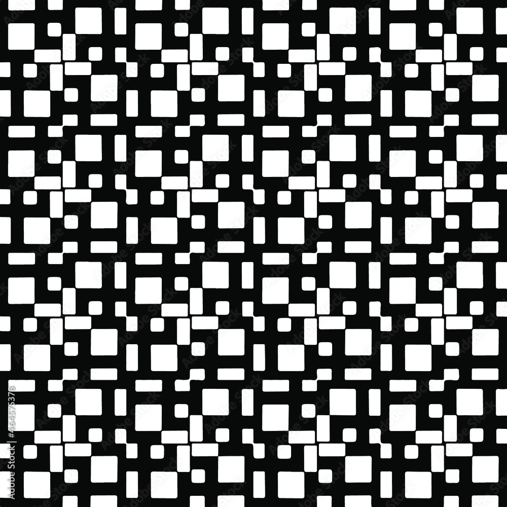 Seamless vector pattern in geometric ornamental style. Black pattern. Seamless vector pattern in geometric ornamental style. Black pattern.