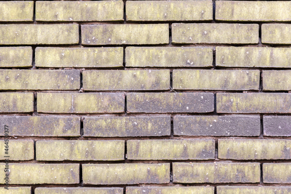 material texture of beige yellow brick wall